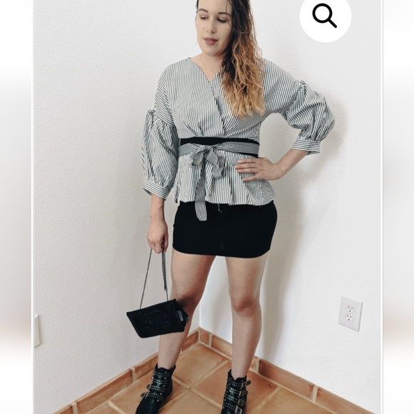 NWT WINTER STREET FASHION BUSINESS CHIC ME PUFF SLEEVE BLOUSE S:SMALL-LARGE - Picture 9 of 13